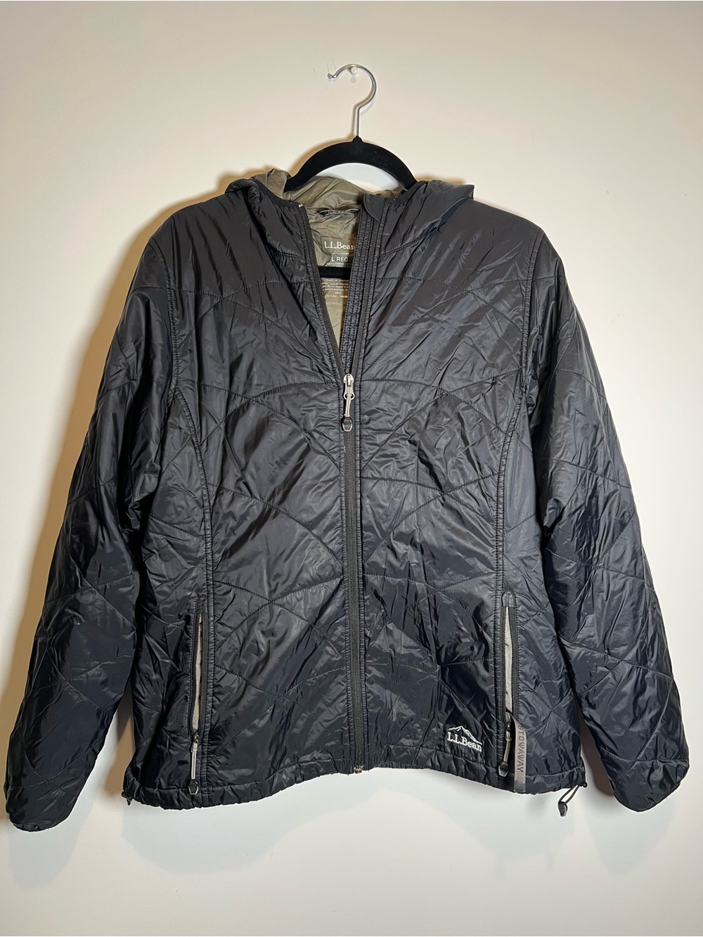 L.L. Bean Women’s Black Packable Hooded Jacket